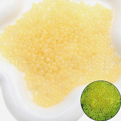 Luminous Transparent Glass Beads PW-WG36095-13-1