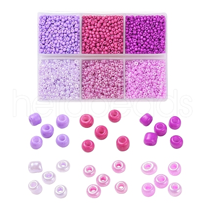 4500Pcs 6 Style 12/0 Glass Seed Beads SEED-YW0001-27F-1