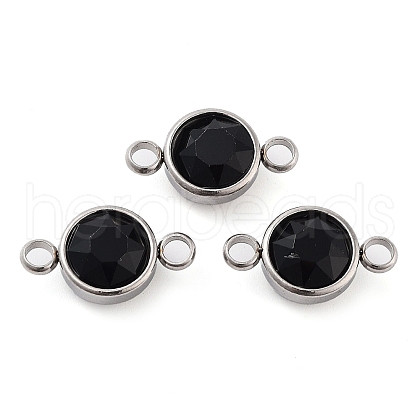 Glass Connector Charms GLAA-G018-P13-1