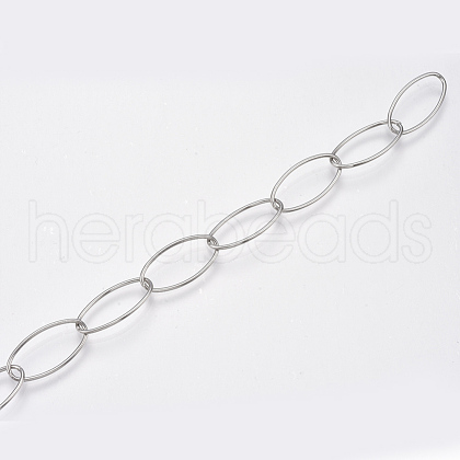 Tarnish Resistant 304 Stainless Steel Cable Chains STAS-T045-02-1