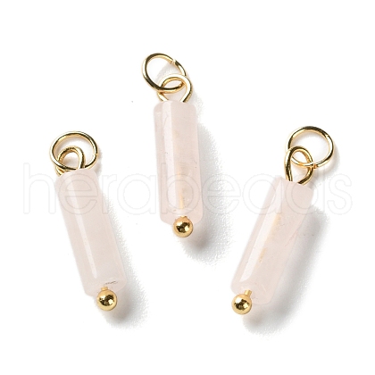 Natural Rose Quartz Pendants STAS-C120-01G-02-1