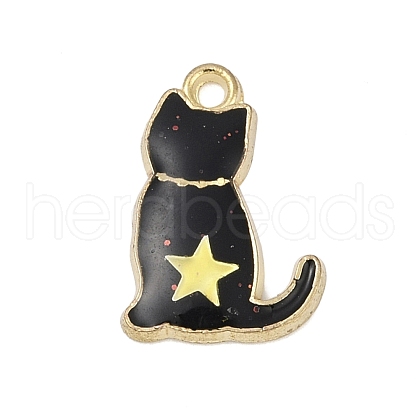 Alloy Enamel Pendants PALLOY-V003-02G-03-1