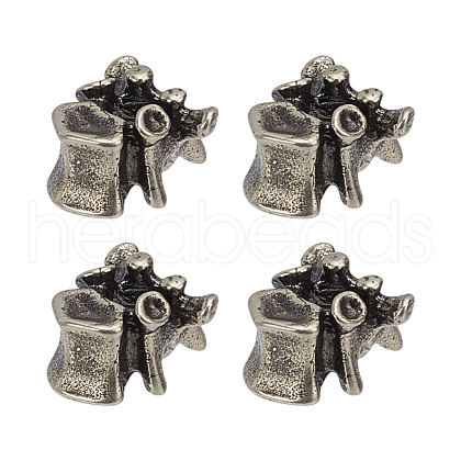 4Pcs Outdoor EDC Tool Brass Parachute Rope European Beads FIND-FG0003-74AS-1