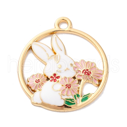 Alloy Enamel Pendants FIND-M060-25A-G02-1