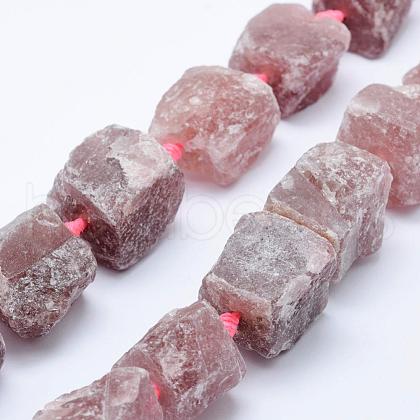 Natural Strawberry Quartz Beads Strands G-K203-66-1