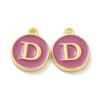 Golden Plated Alloy Enamel Charms ENAM-XCP0001-13D-1