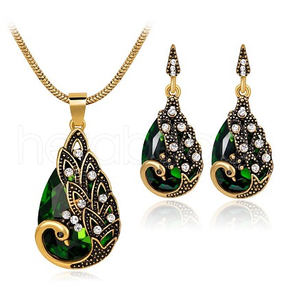 Alloy Rhinestone Jewelry Sets FS-WG746AE-02-1