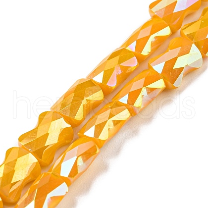 AB Color Plated Glass Beads Strands EGLA-P051-06B-B04-1