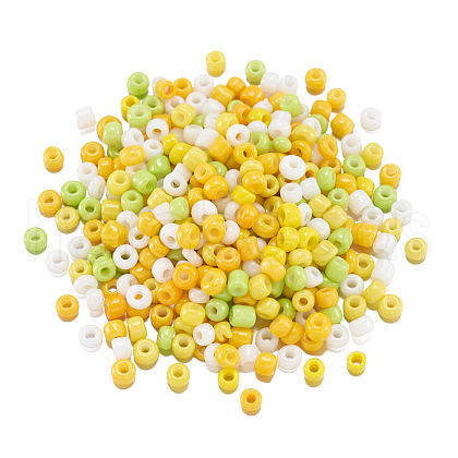 Opaque Glass Round Seed Beads GLAA-TAC0025-07A-07-1