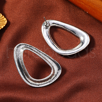 Elegant Asymmetric Alloy Stud Earrings JK3493-2-1