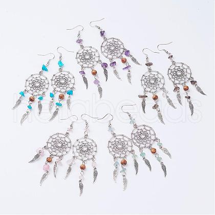 Alloy Dangle Earrings EJEW-JE02289-1