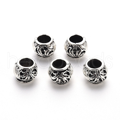 Tibetan Style Alloy European Beads TIBE-N006-109AS-LF-1