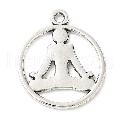 Tibetan Style Alloy Pendants TIBEP-R304-033AS-LF-1