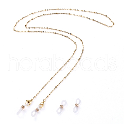 304 Stainless Steel Satellite Chains Eyeglasses Chains X-AJEW-EH00073-1