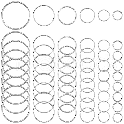 SOFPLATE Iron Open Jump Rings FIND-SP0002-63A-1