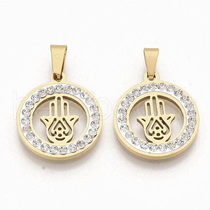 201 Stainless Steel Pendants STAS-N089-42G-1