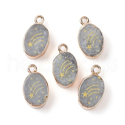 Natural Labradorite Pendants G-C102-08C-G-1