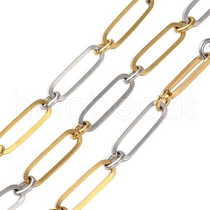 304 Stainless Steel Oval Link Chains CHS-R020-01GP-02-1
