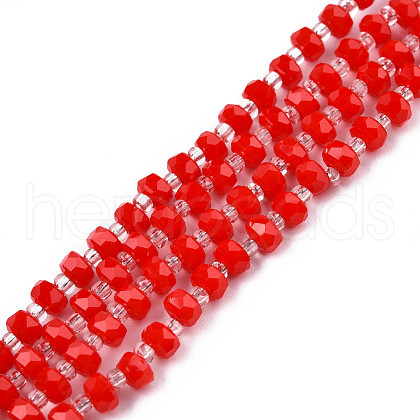 Opaque Solid Color Glass Beads Strands GLAA-N052-04-A10-1