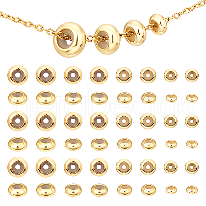 Unicraftale 40Pcs 4 Styles Brass Beads KK-UN0003-34-1