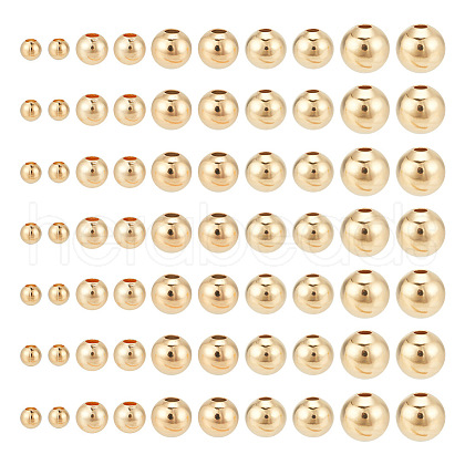 ARRICRAFT 360Pcs 5 Styles Brass Spacer Beads KK-AR0003-33-1