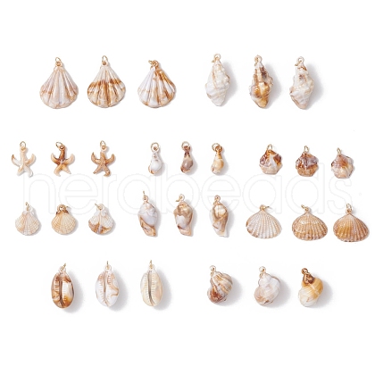 30Pcs 10 Styles Acrylic Pendants PALLOY-JF03989-02-1