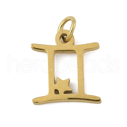 304 Stainless Steel Pendants STAS-U058-01G-03-1