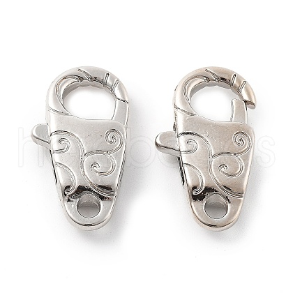 Brass Lobster Claw Clasps KK-R216-18C-P-1
