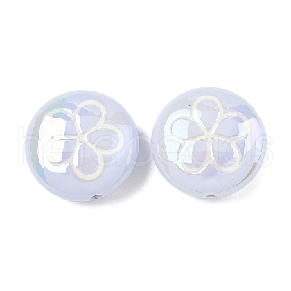 2Pcs UV Plating Acrylic Beads FIND-C067-03E-1
