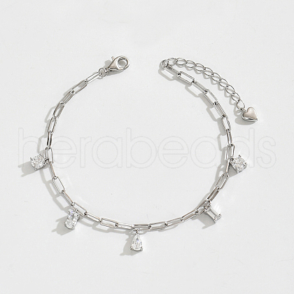 Elegant S925 Sterling Silver Charm Bracelets MW7246-2-1