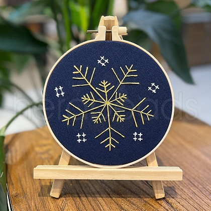 Christmas Snowflake DIY Embroidery Kits PW-WGCD52B-04-1