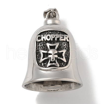 304 Stainless Steel Big Pendants STAS-Z097-01AS-02-1
