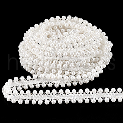   4 Yards Polyester Lace Ribbon OCOR-PH0004-88-1