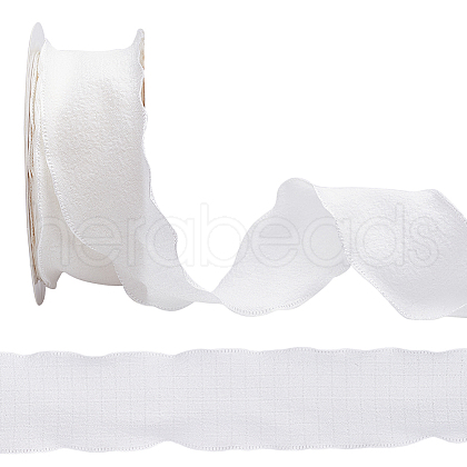 10 Yards Polyester Ruffled Ribbon for Sewing Decoration OCOR-WH20007-02D-1