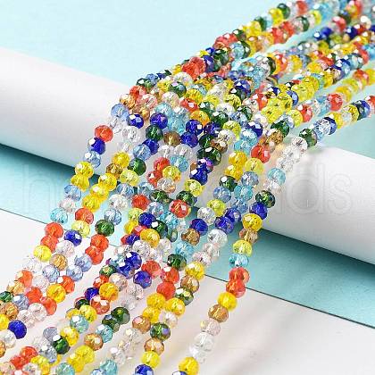 Glass Beads Strands EGLA-A034-M4mm-61-1