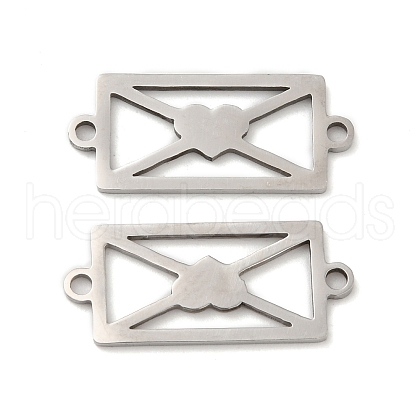 201 Stainless Steel Connector Charms STAS-Q245-18P-1