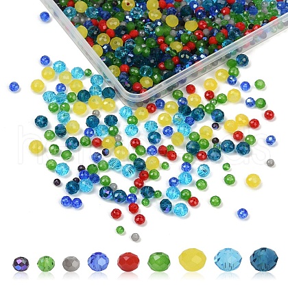 1050Pcs 10 Styles Glass Beads GLAA-YW0004-19B-1