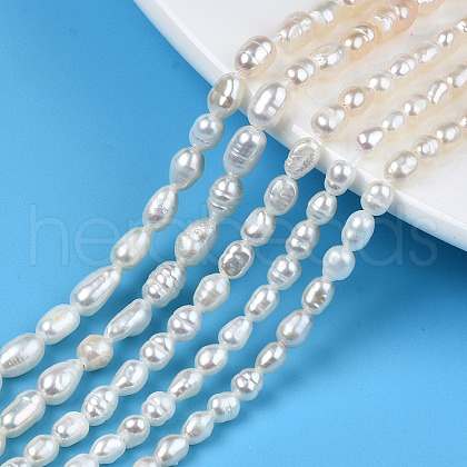 Natural Cultured Freshwater Pearl Beads Strands X1-PEAR-N012-03D-1