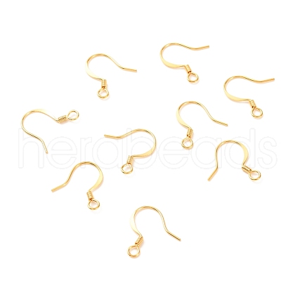 Brass Earring Hooks KK-F824-015A-G-1