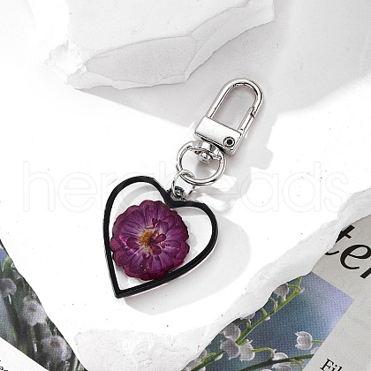 Epoxy Resin Dried Flower Pendant Decorations PW-WG14EC9-04-1