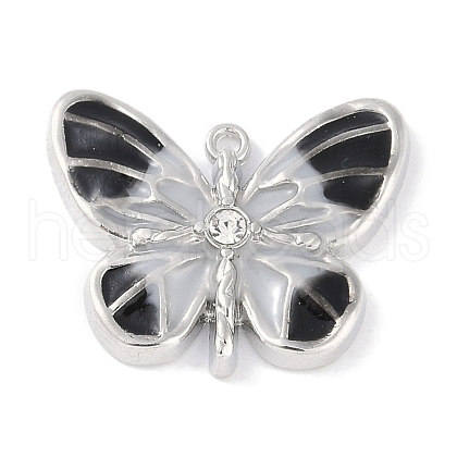 Rack Plating Alloy Enamel Pendants PALLOY-F018-22P-04-1