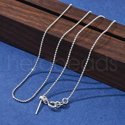 1mm Brass Ball Chain Adjustable Slider Necklaces KK-K398-28S-1