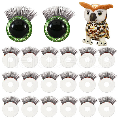   20Pcs Acrylic Doll Eyelashes DOLL-PH0001-39A-1