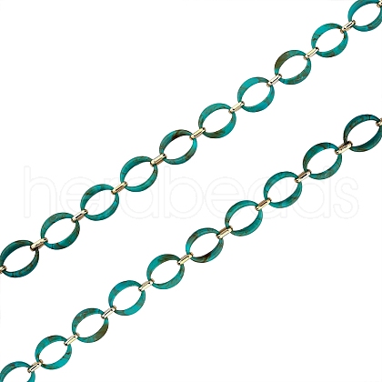 Handmade Imitation Gemstone Style Link Chains AJEW-J034-01B-1