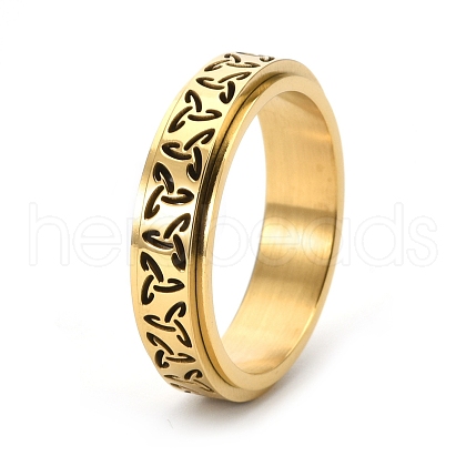 Rotatable Stainless Steel Finger Ring PW-WGB0425-16-1