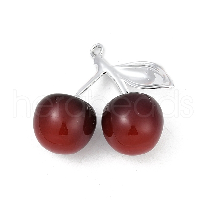Alloy & Acrylic Pendants PALLOY-S053-01P-E-1