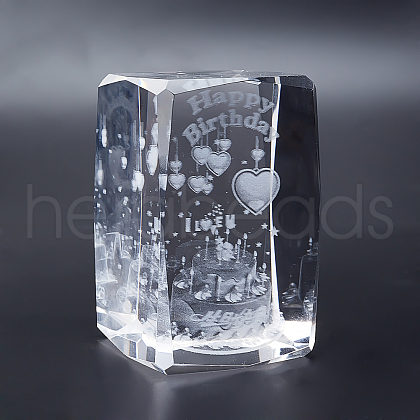 Transparent Glass Display Decorations DJEW-WH0010-38-1