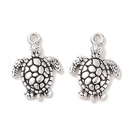 Tibetan Style Alloy Turtle/Tortoise Pendants TIBEP-Q043-208-RS-1