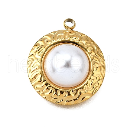 Plastic Pearl Pendants STAS-Q360-03C-G-1