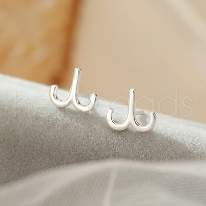 S925 Sterling Silver Stud Earrings WG164A3-01-1